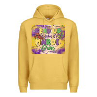 Antique Gold bead up bitches it's mardi gras Premium Hoodie - MaliasSmallBusiness