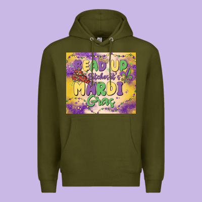 Bead Up Bitches It's Mardi Gras Premium Hoodie Designed By Maliassmallbusiness