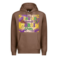Chestnut bead up bitches it's mardi gras Premium Hoodie - MaliasSmallBusiness