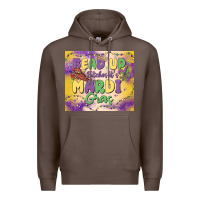 Coffee bead up bitches it's mardi gras Premium Hoodie - MaliasSmallBusiness