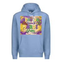 Colony Blue bead up bitches it's mardi gras Premium Hoodie - MaliasSmallBusiness