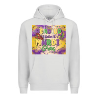 Dove Grey bead up bitches it's mardi gras Premium Hoodie - MaliasSmallBusiness