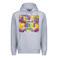 Heather Grey bead up bitches it's mardi gras Premium Hoodie - MaliasSmallBusiness