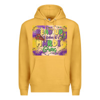 Mustard bead up bitches it's mardi gras Premium Hoodie - MaliasSmallBusiness