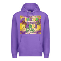 Purple bead up bitches it's mardi gras Premium Hoodie - MaliasSmallBusiness