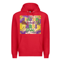 Red bead up bitches it's mardi gras Premium Hoodie - MaliasSmallBusiness