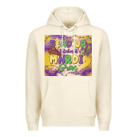 Sandshell bead up bitches it's mardi gras Premium Hoodie - MaliasSmallBusiness