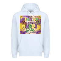 White bead up bitches it's mardi gras Premium Hoodie - MaliasSmallBusiness