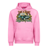 Fuchsia Pink i got a heart like a truck western sunflower Urban Hoodie - NancyCooperArtShop