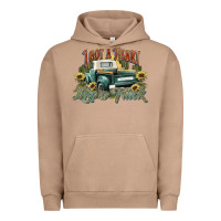 Pigment Burro i got a heart like a truck western sunflower Urban Hoodie - NancyCooperArtShop