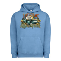 Pigment Pebble Blue i got a heart like a truck western sunflower Urban Hoodie - NancyCooperArtShop