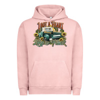 Pigment Salmon i got a heart like a truck western sunflower Urban Hoodie - NancyCooperArtShop
