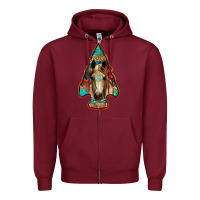 Burgundy arrowhead horse Zipper Hoodie - RanaPortraitStore