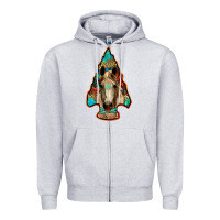 Heather Grey arrowhead horse Zipper Hoodie - RanaPortraitStore