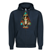 Navy arrowhead horse Zipper Hoodie - RanaPortraitStore