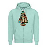 Seafoam arrowhead horse Zipper Hoodie - RanaPortraitStore