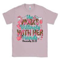 Lilac she works willingly with her hands Classic Tee - texasbilliewilder