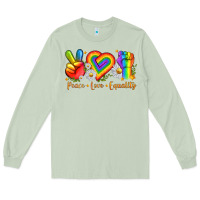Matcha peace love equality Long Sleeve Tee - texasbilliewilder