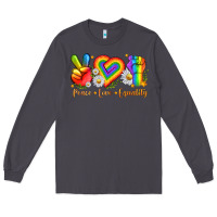 Smoke peace love equality Long Sleeve Tee - texasbilliewilder