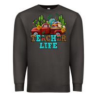 Smoke teacher life western truck and books Premium Sweatshirt - AdoDesignShop