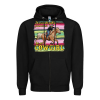 Black in a world full of princesses be a cowgirl Zipper Hoodie - RanaPortraitStore