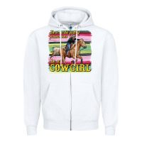 White in a world full of princesses be a cowgirl Zipper Hoodie - RanaPortraitStore