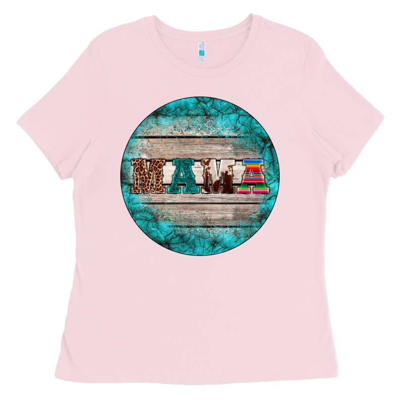 Western Turquoises Mama Ornament Ladies Tee by BarkalooDesign | Teevron