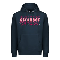 Navy stronger than cancer Premium Hoodie - MaliasSmallBusiness