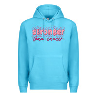 Ocean Blue stronger than cancer Premium Hoodie - MaliasSmallBusiness