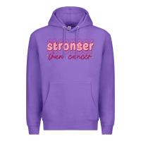 Purple stronger than cancer Premium Hoodie - MaliasSmallBusiness