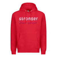 Red stronger than cancer Premium Hoodie - MaliasSmallBusiness