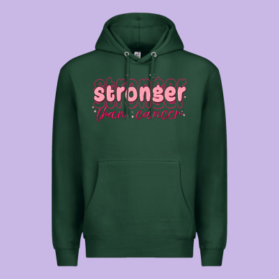 Stronger Than Cancer Premium Hoodie Designed By Maliassmallbusiness