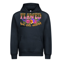 Navy flawed but still worthy romans 5 8 Urban Hoodie - NancyCooperArtShop