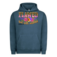 Pigment Midnight Navy flawed but still worthy romans 5 8 Urban Hoodie - NancyCooperArtShop