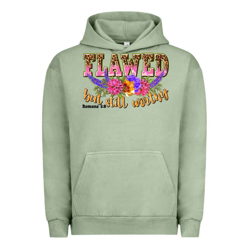 Flawed But Still Worthy Romans 5 8 Urban Hoodie by NancyCooperArtShop | Teevron