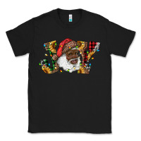 Black african american santa joy with sunflowers Classic Tee - RanaPortraitStore