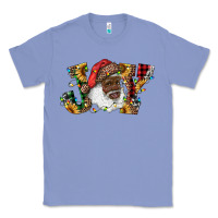 Colony Blue african american santa joy with sunflowers Classic Tee - RanaPortraitStore