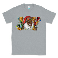 Heather Grey african american santa joy with sunflowers Classic Tee - RanaPortraitStore