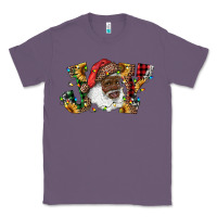 Lavender african american santa joy with sunflowers Classic Tee - RanaPortraitStore