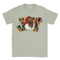 African American Santa Joy With Sunflowers Classic Tee | Teevron