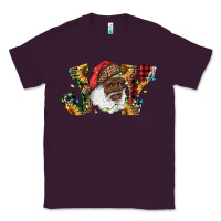 Plum african american santa joy with sunflowers Classic Tee - RanaPortraitStore