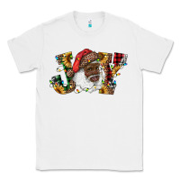 White african american santa joy with sunflowers Classic Tee - RanaPortraitStore