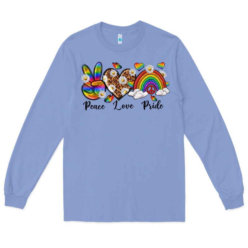 Peace Love Pride Long Sleeve Tee by texasbilliewilder | Teevron
