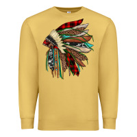 Antique Gold christmas indian headdress Premium Sweatshirt - JahusDesignShop