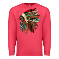 Cardinal christmas indian headdress Premium Sweatshirt - JahusDesignShop