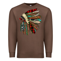 Chestnut christmas indian headdress Premium Sweatshirt - JahusDesignShop