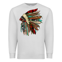 Dove Grey christmas indian headdress Premium Sweatshirt - JahusDesignShop