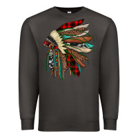 Smoke christmas indian headdress Premium Sweatshirt - JahusDesignShop