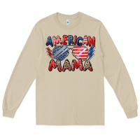 Mushroom American mama Long Sleeve Tee - Zillion Design Studio
