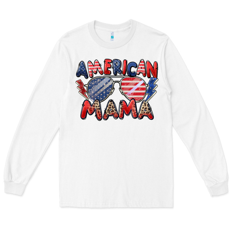 American Mama Long Sleeve Tee by Zillion Design Studio | Teevron